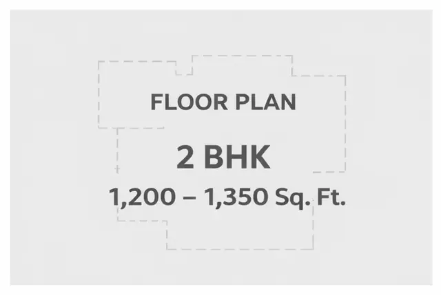 L&T Realty Jakkur 2 BHK floor plan